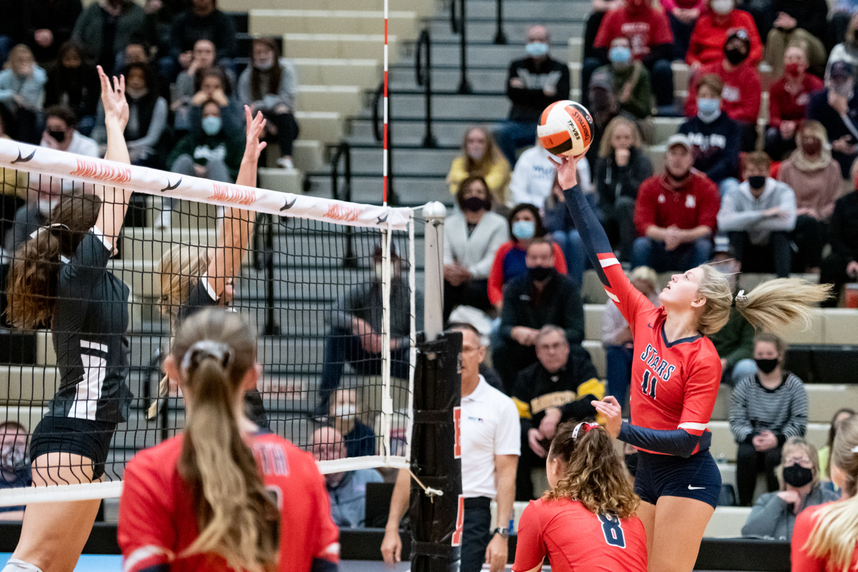 East vs North volleyball